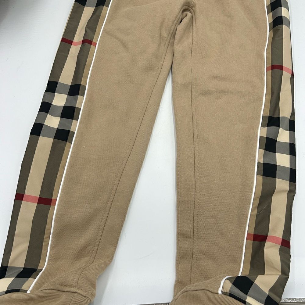 Kids Burberry vintage check 100% cotton sweatpants size 12yr  152cm - Picture 8 of 11